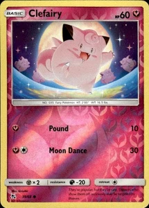 Pokemon Reverse Holo Clefairy (39) Hidden Fates 39/68 LP - Picture 1 of 2