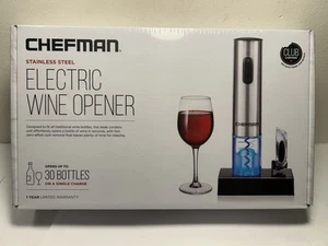 Chefman RJ42-SS kabelloser elektrischer Weinflaschenöffner mit Akku - Bild 1 von 4