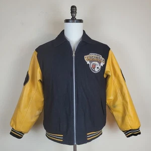 VTG Avirex Jacket Youth Boys Large 16-18 Tuskegee Airmen Bomber Color Block Zip - Picture 1 of 16