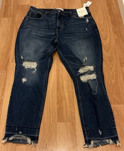 Abercrombie & Fitch The Skinny High Rise Curve Love Jeans Gr. 33/16 Distressed - Bild 1 von 6