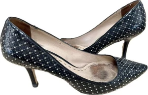 MIU MIU SCHWARZ LACKLEDER SILBER PFENNIGABSATZ - Bild 1 von 8