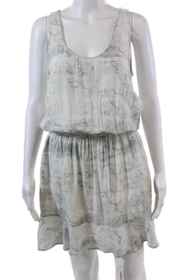 Soft Joie Womens Abstract Print Sleeveless Buttoned Dress Multicolor Size M - Image 1 of 4