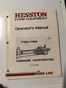 Cosechadora de forraje HESSTON EQUIPO AGRÍCOLA DE COLECCIÓN 7155/7165 MANUAL DE OPERADOR  - Imagen 1 de 5