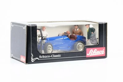 1:24 Bugatti blu con figure Schuco Classic Studio IV cod. 01744 - Immagine 1 di 3