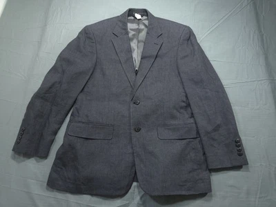 Haspel Blazer Mens 38 Short Gray Linen Sport Coat Suit Jacket Cool Travel - Image 1 of 4