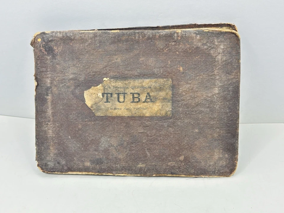 ANTIGUO CANCIONERO DE COLECCIÓN LIBRO DE MÚSICA TUBA VICTORIANA C. L. BARNHOUSE 1900s Foto 1 de 4