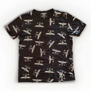 JUNGE London Allover Print T-Shirt, schwarz Gr. Medium, traumhafter Zustand! - Bild 1 von 5