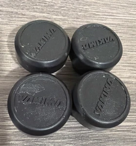 OEM Yakima Rundstab Endkappen schwarz Dachträger Querträger Endkappe 4 Stück GEBRAUCHT - Bild 1 von 2