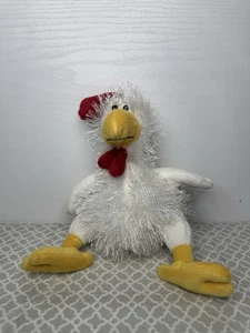 Webkinz HM205 9" White Chicken Plush Toy Ganz Soft Textured Stuffed Animal - Picture 1 of 6