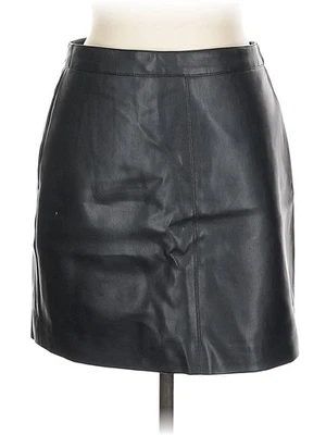Falda de imitación de cuero negra Double Zero para mujer L Foto 1 de 2