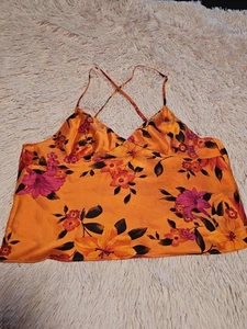 Victoria’s Secret Talla Pequeña NARANJA Satén Espalda Abierta Camisola Top Correas Ajustables - Imagen 1 de 9