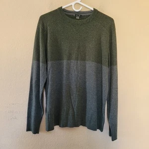 Smartwool Wool Blend Crewneck Sweater Mens Large Green Gray Long Sleeve Pullover - Picture 1 of 5