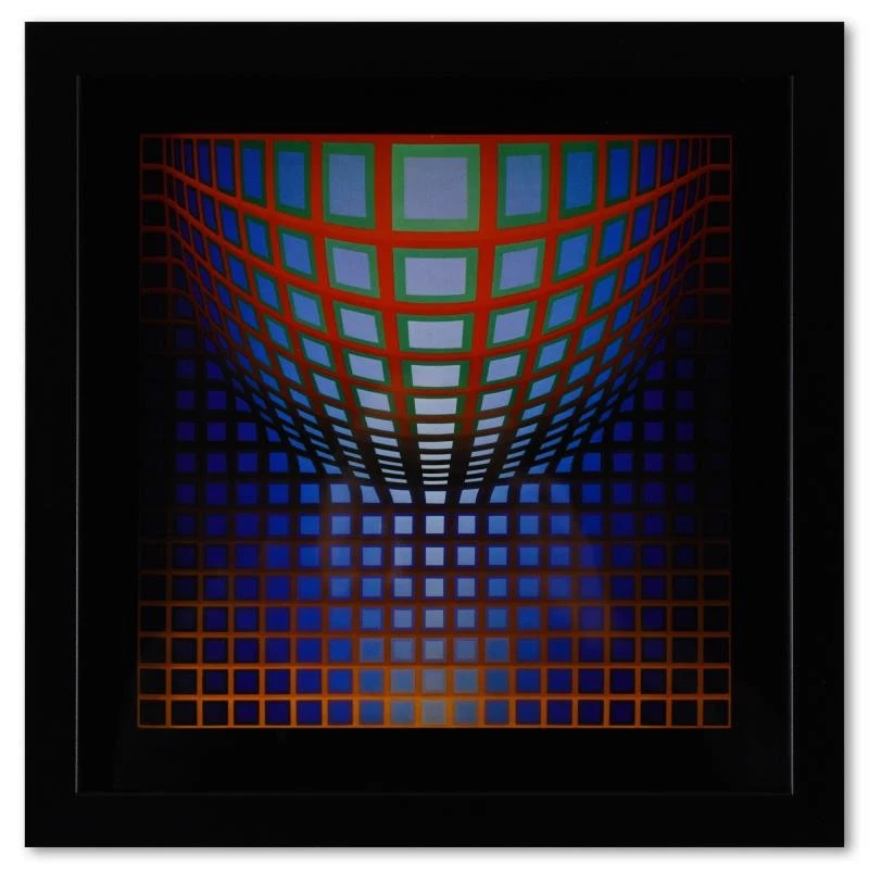 Victor Vasarely Kezdi - Vega De La Série Structures Universelles Du Damier - Bild 1 von 1