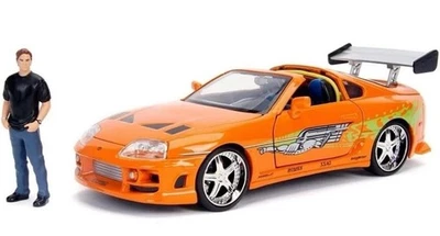 Boneco Jada 1:24 Diecast 1995 Toyota Supra com Brian O'Conner - CAIXA DANIFICADA!!! - Imagem 1 de 3