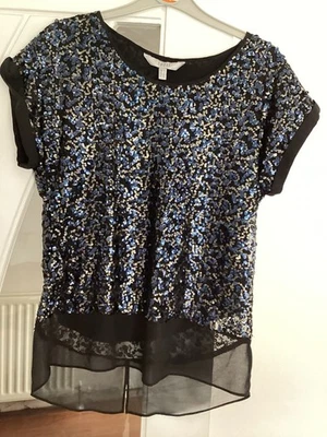 Designer Coast Sequin Top Size 8 - Image 1 of 4