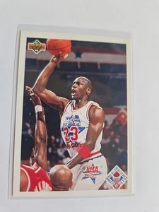 1991-92 Upper Deck #48 Michael Jordan Nba Chicago Bulls All-Star Checklist - Bild 1 von 2