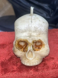 Vintage 1960’s Plastic Skull Pendant Missing Eyes Rare - Picture 1 of 8