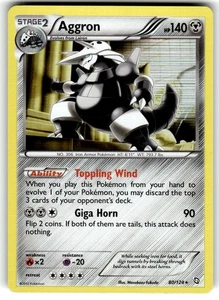 Dragons Exalted #80/124 Aggron Holo LP - Bild 1 von 2