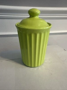 Vintage Retro Melamine Canister 1960's-70's Rare Color GREEN - Picture 1 of 19