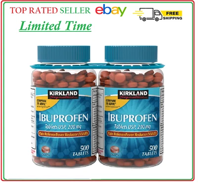 Kirkland Signature Ibuprofen 200 mg., 1,000 Tablets - Image 1 of 3