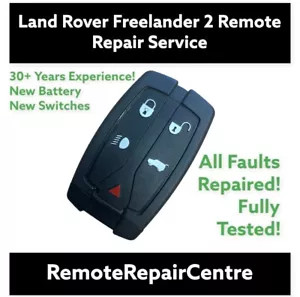 Land Rover Key Fix Freelander 2 Remote Key Fob Repair / New Battery - Picture 1 of 1