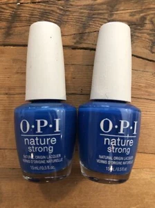 OPI Nature Strong Nail Lacquer Shore is Something! - .5 oz fl - Blue 2 Pack! - Picture 1 of 4