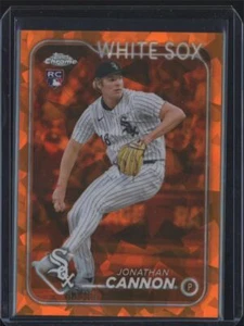 2024 Topps Chrome Sapphire Jonathan Cannon RC 04/25 White Sox #USCS347 Orange - Picture 1 of 2