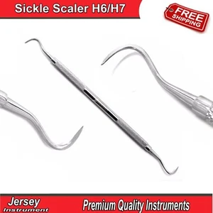 Dental Sickle Scaler H6/H7 Hygiene Pick Periodontal Double Ended Instruments CE - Picture 1 of 4