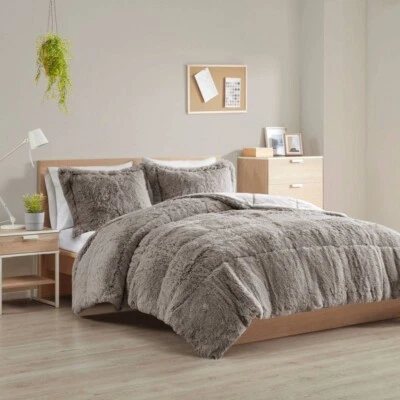 Malea Shaggy Comforter Set, Long Faux Fur Cozy Down Alternative, King/ CAL KING - Image 1 of 4