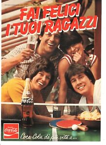 Coca Cola Pubblicità 1978 Werbung Italian Vintage Magazine Advertising 30x20 cm
