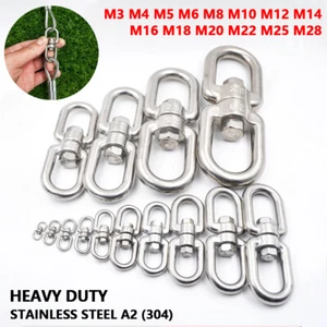 Swivel Eye Hook Mooring Marine Boat Secure Anchor Chain Stainless Steel 304 A2 - Picture 1 of 21