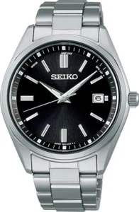Seiko Selection SBTM323 Radio Solar Atomic Black Dial Watch Men Japan - Picture 1 of 9