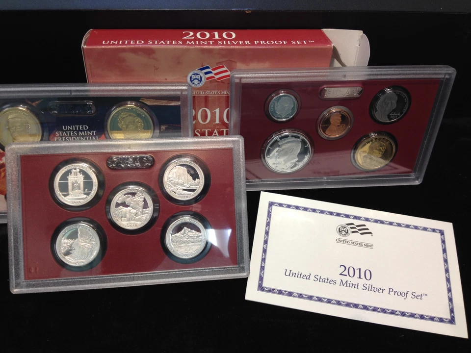 2010-S SILVER 14 Coin Proof Set ORIGINAL!!! Popular! - Image 1 of 1
