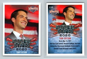 Tom Cotton #110 Decision 2016 Future Stars Political Trading Card