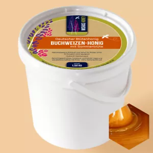 Buchweizenhonig mit Sommerblüte - 1,5 Kg Buchweizen Honig aus Deutschland - Bild 1 von 4
