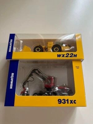 Komatsu Scale Model Harvester 931xc 2023 limited wx22h 2022 limited 2set - Immagine 1 di 4