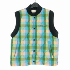 Marni 21AW Quilted Vest Check Switch Filling 48 Multi Color GTMU0006LW Used