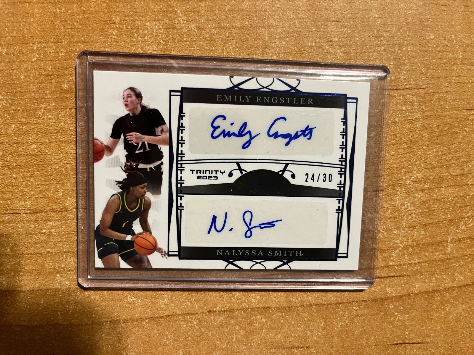 2022-23 Leaf Trinity - Emily Engstler / Nalyssa Smith -  Blue Dual Auto 24/30