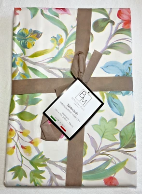 BENSON MILLS TABLECLOTH LILIES EASYCARE INDOOR OUTDOOR 55 x 70 in POLYESTER NIP - Image 1 of 2