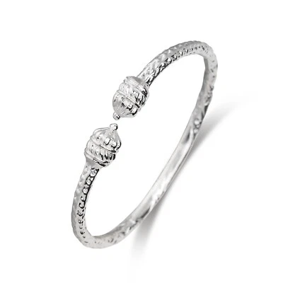 Better Jewelry .925 Sterling Silver Taj Mahal Bangles (1 Piece) - Image 1 of 2