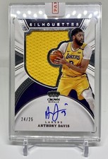Anthony Davis 2021-22 Silhouettes Auto Patch /25 On Card Crown Royale Lakers GU