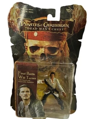 Piratas del Caribe Batalla Final Will Turner Zizzle Figura Maldición del Hombre Muerto Foto 1 de 4
