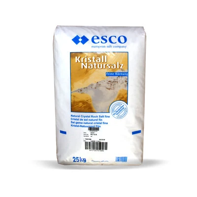 Esco Kristall Natursalz feine Körnung BIO-Qualität 25 kg - Bild 1 von 2