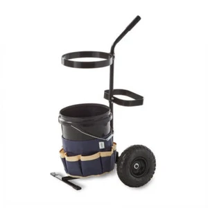 Garden Tool Multi-purpose Rolling Caddy 5-Gallon Plastic Buckets Garden Carts US - Picture 1 of 5