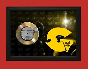 Wu Tang Clan After the Laughter Comes Tears Poster Framed Gold 45 Record Display - Picture 1 of 4