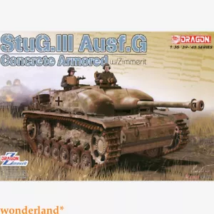 DRAGON 1/35 6891 StuG.III Ausf.G Concrete Armored w/Zimmerit include track - Picture 1 of 8
