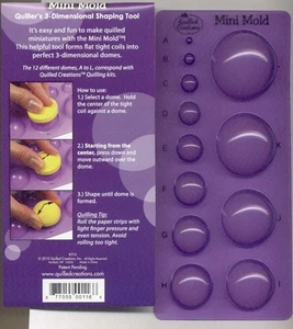 Quilled Creations MINI MOLD Shaping Tool For 3-D and Dimensional Quilling NEW - Picture 1 of 2
