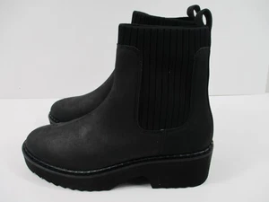 NEU Toms Millie schwarze Damen-Chelsea-Boots aus Nubukleder schwarz Größe 8 - Bild 1 von 4
