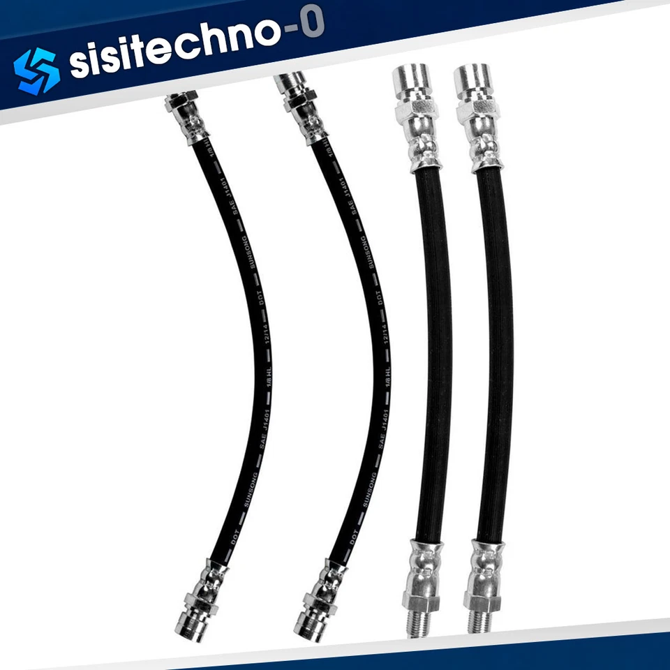 Manguera hidráulica de freno delantero trasero para Volkswagen Super Beetle 1971 1972 1973 1,6 L Foto 1 de 2