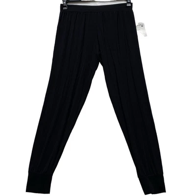 Nordstrom Woman's NWT Black Size S Mid Rise Stretch Lounge Pants Elastic Waist - Image 1 of 4